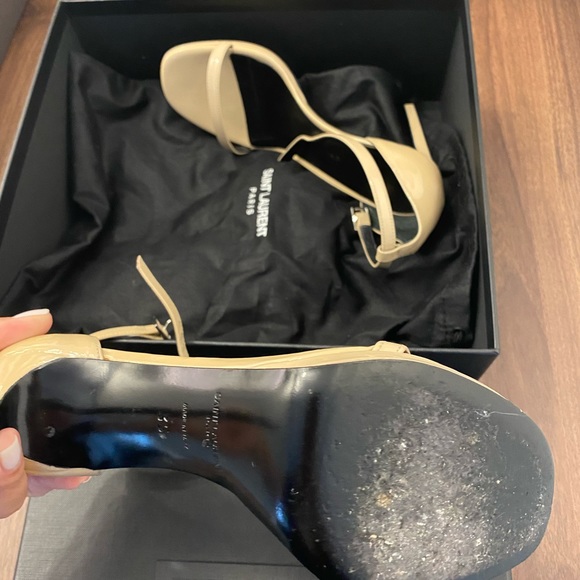 Authentic Saint Laurent YSL Heel Sandal - Picture 3 of 6